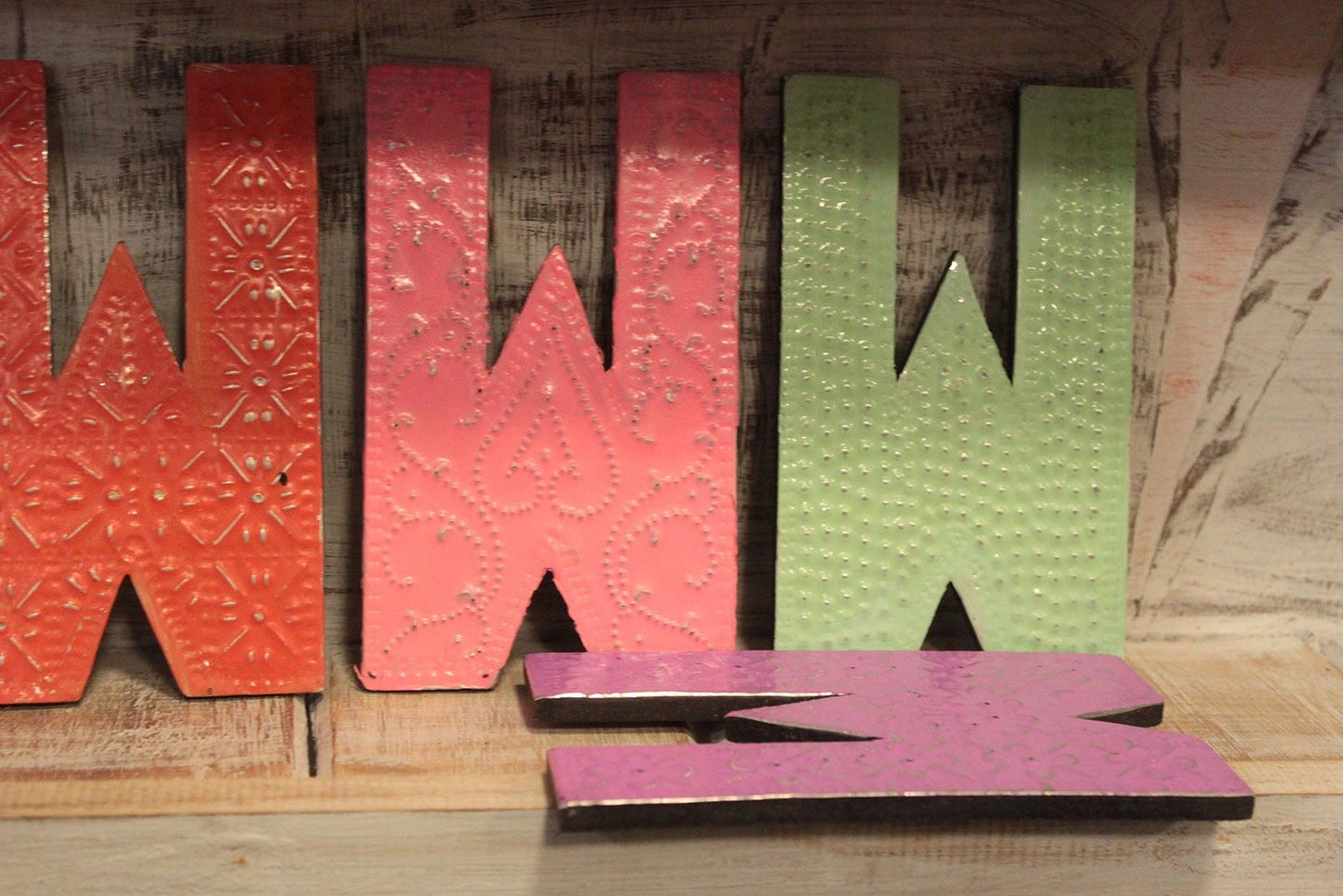 Letter "W" - Assorted Colours - 15cm