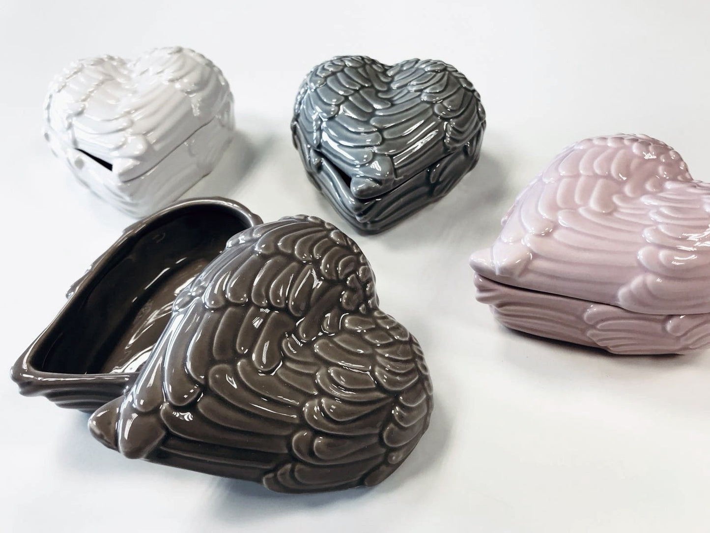 Angel Wings Trinket Box - Tan