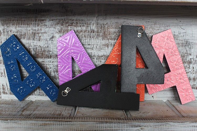 Number "4" - Assorted Colours - 15cm