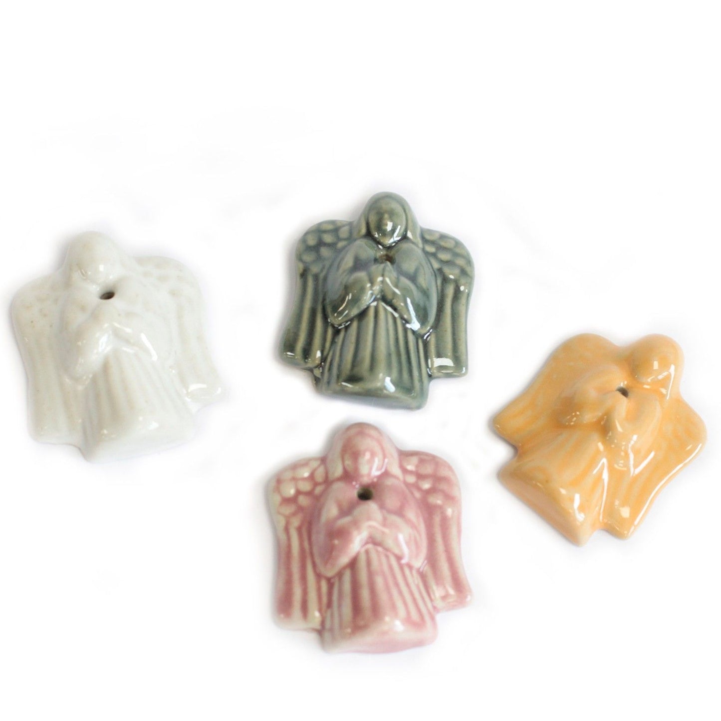 Ceramic Incense Holder - Angel (asst cols)