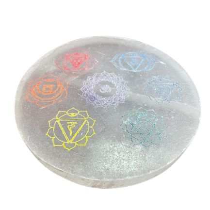 Medium Charging Plate 10cm - Chakra Design (col)