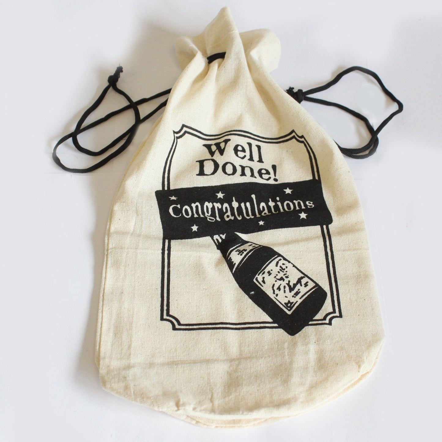 Cotton Wine Pouch - Congratulations