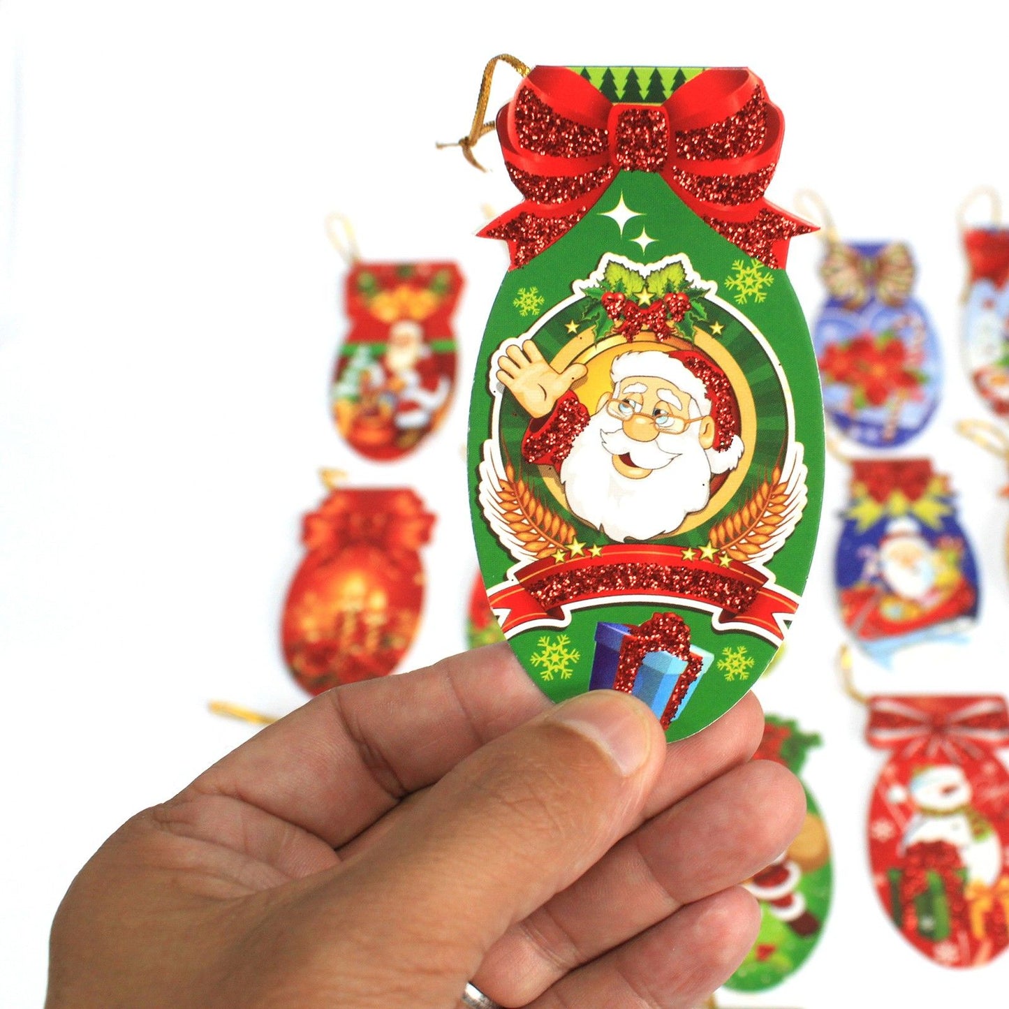 Xmas Sock Shape Tags - 24 Designs (160 Tags)