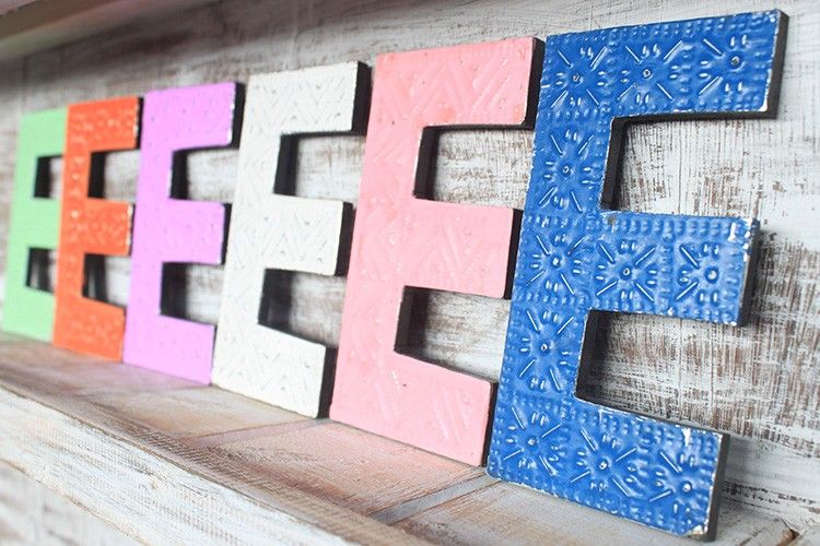 Letter "E" - Assorted Colours - 15cm