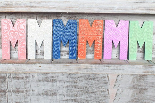Letter "M" - Assorted Colours - 15cm