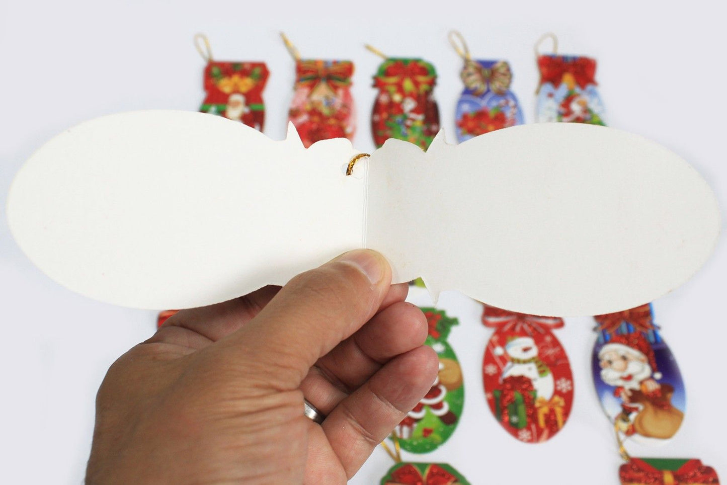 Xmas Sock Shape Tags - 24 Designs (160 Tags)
