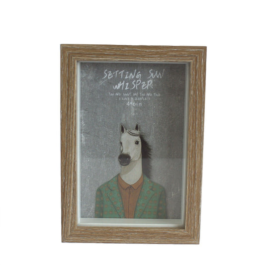 Deep Box Frame - Brown Brush - holds 10x15cm