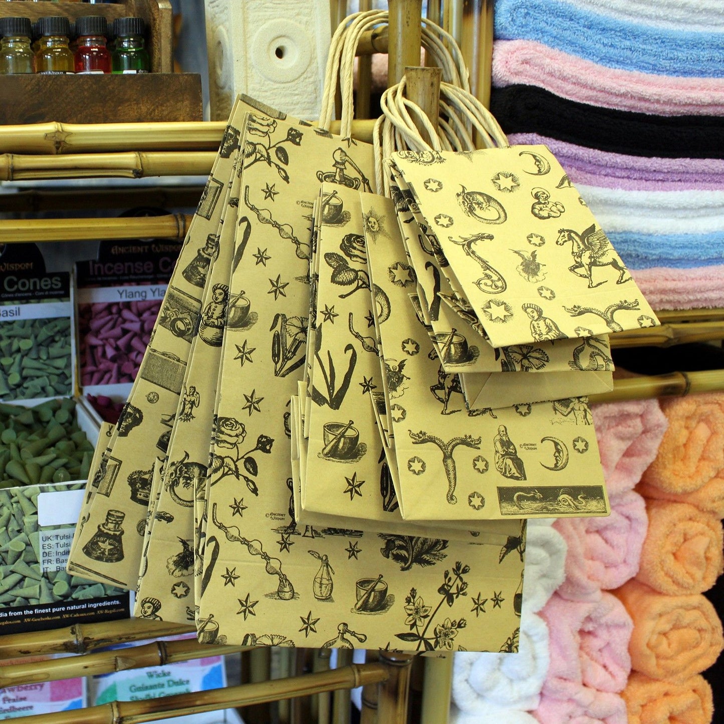 Sm Antique Gift Bags - 11.5x15x6.2cm