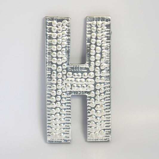 Sm Arty Aluminum Letters - H