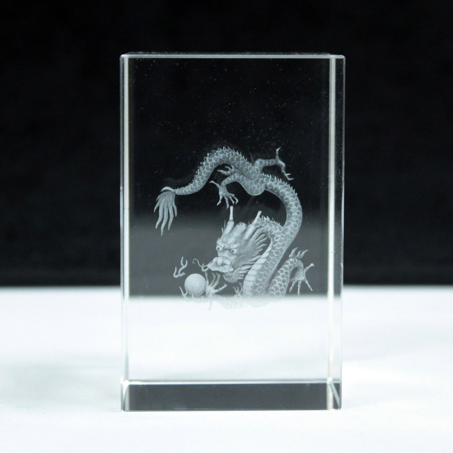 Laser Crystal Block - Dragon