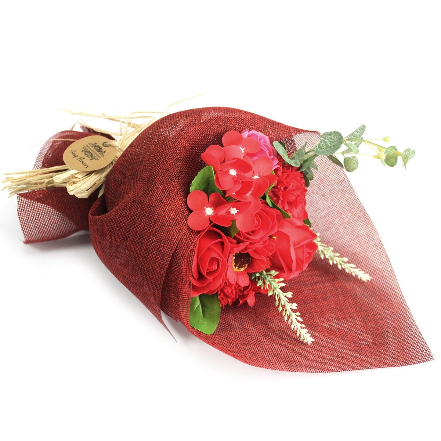 Red Soap Flower Bouquet - Special
