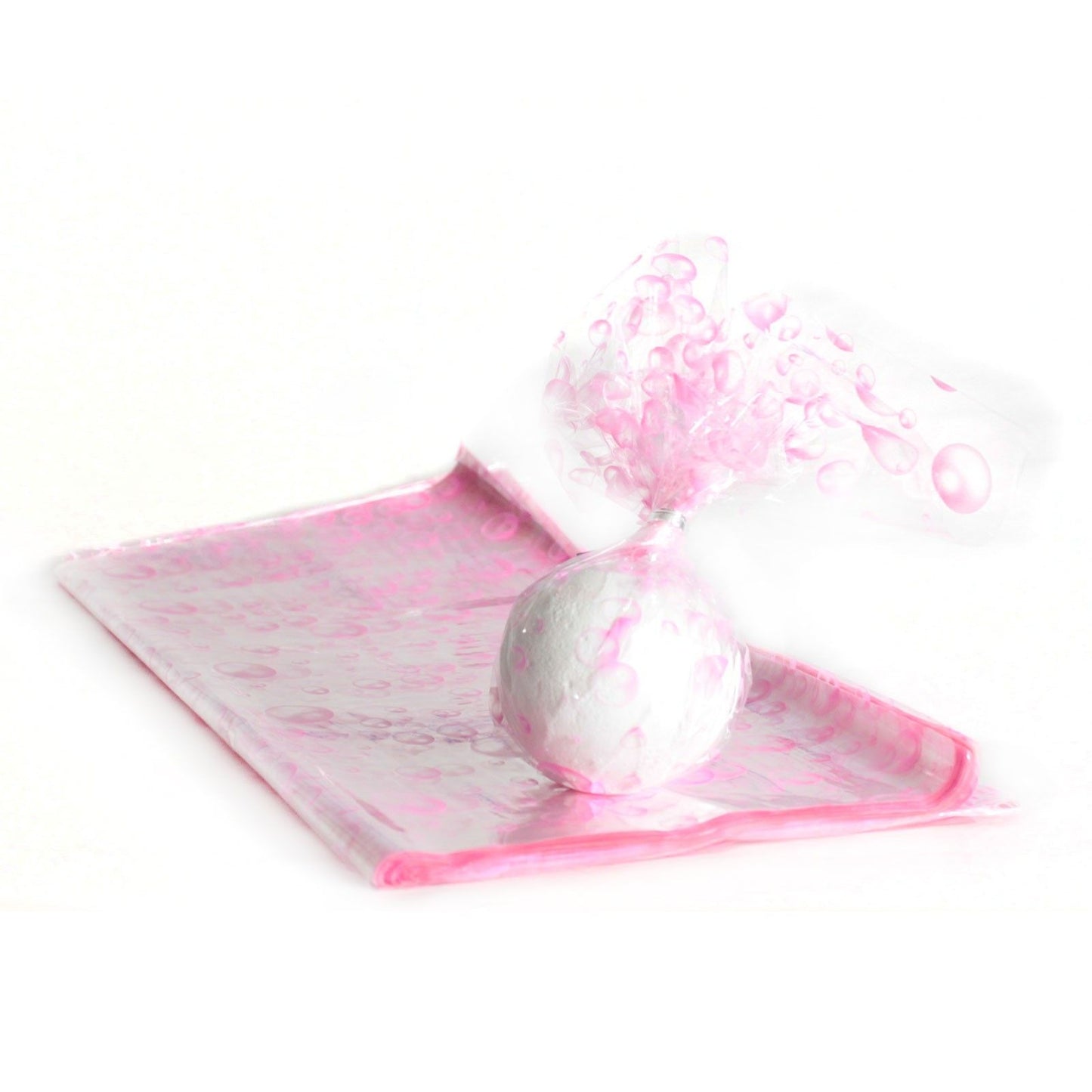 Pink Bubbles - Bath Bomb Wrap 40cm - (200 sheets)