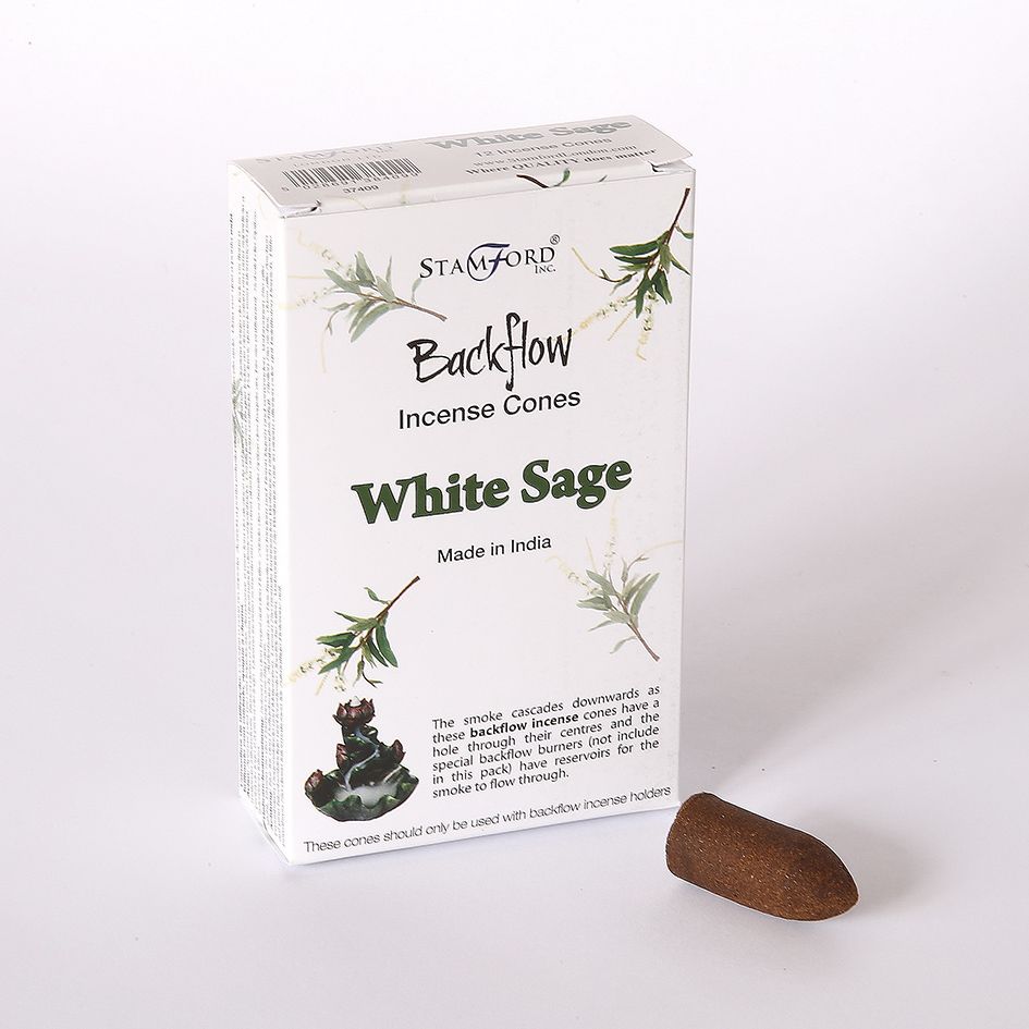 White Sage Back Flow Incense Cone