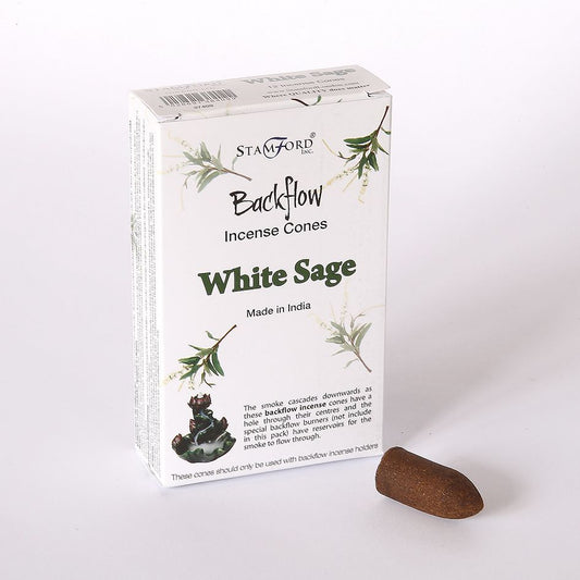White Sage Back Flow Incense Cone
