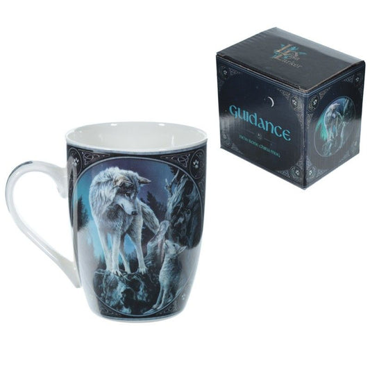 Lisa Parker Guidance Wolf Design New Bone China Mug