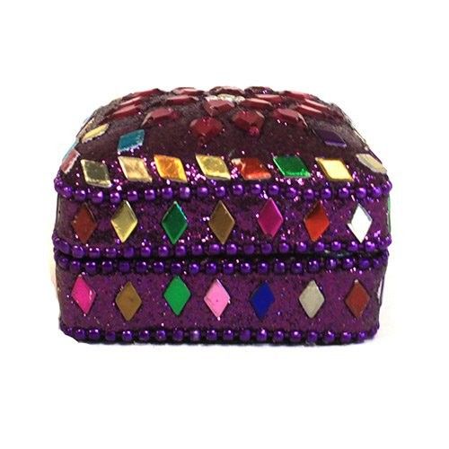 Lrg Square Trinket Box - 55mm
