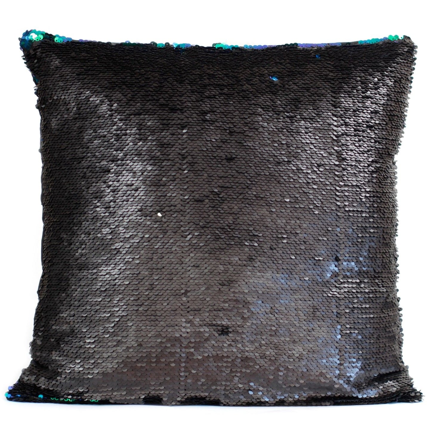 Mermaid Cushion Covers - Midnight Black in an Aqua Sea