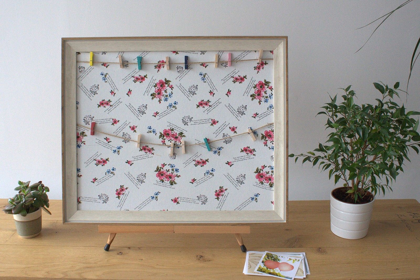 Lrg DIY Peg Photo Frames - Floral
