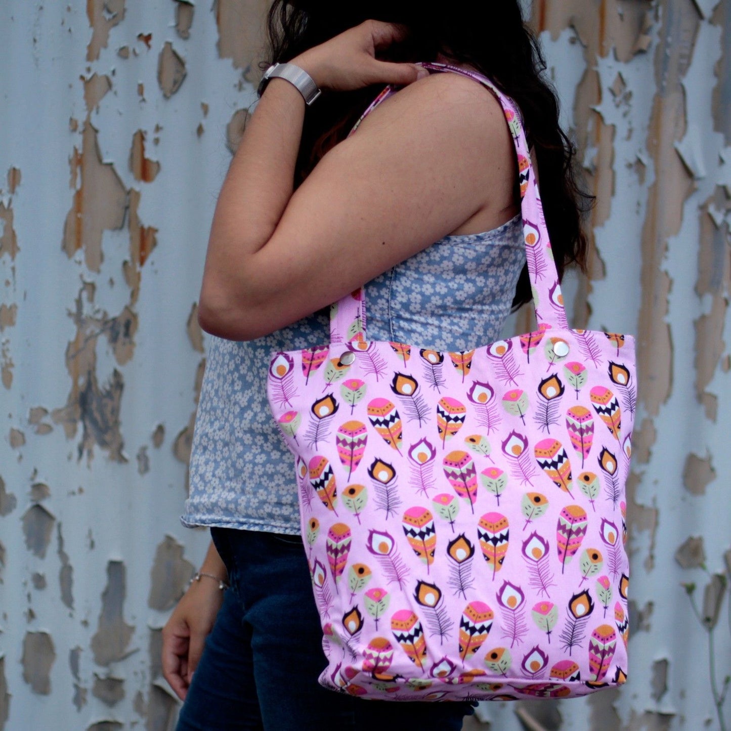 Strong Canvas Bags - Feathers