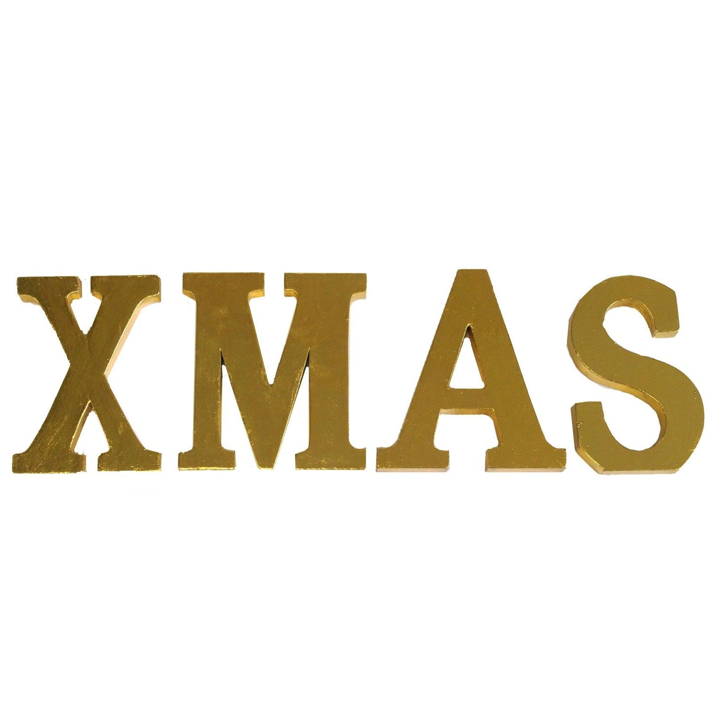 Shabby Chic Letters Gold  - XMAS