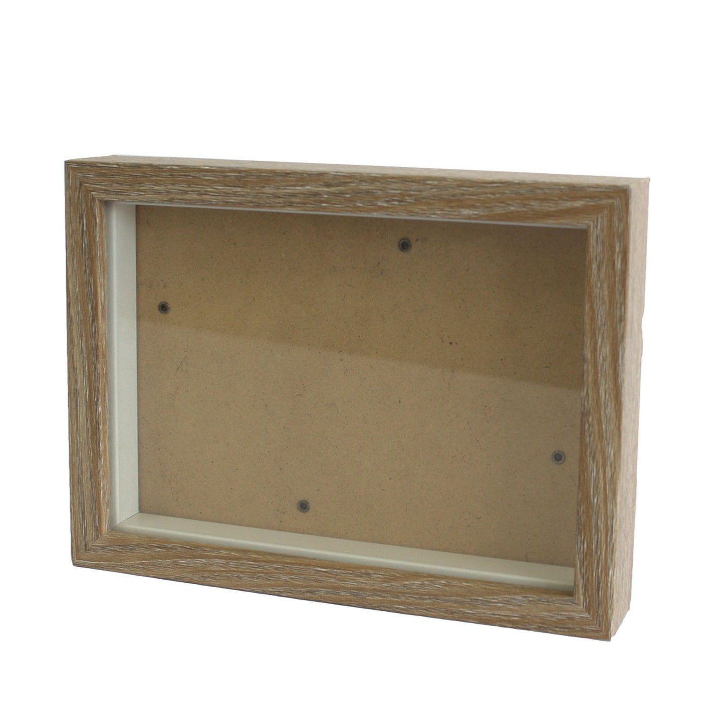Deep Box Frame - Brown Brush - holds 10x15cm