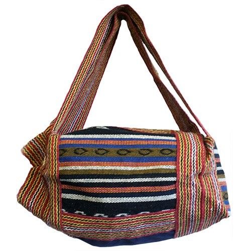 Nepal Duffle Bag - Blue Panel