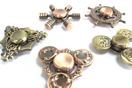 Metal Fidget Spinner - Dragons Wings - Copper