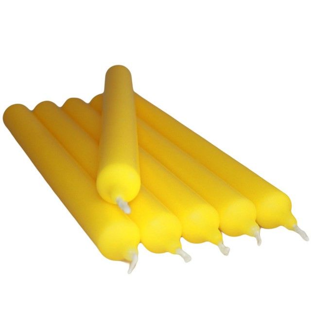 Citrus Yellow Dinner Candles