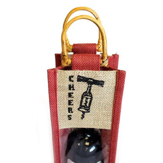 Cane Handle & PVC pannel - Burgundy - Corkscrew