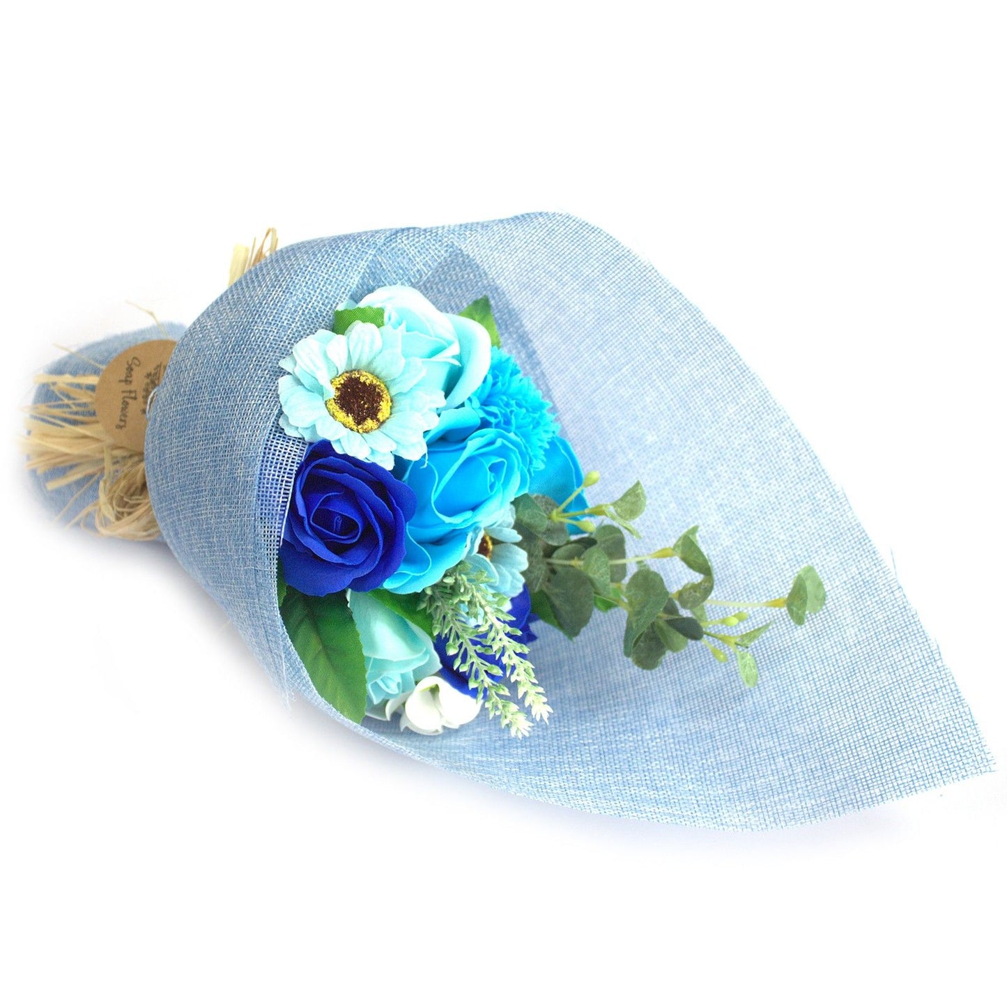 Blue Standing Soap Flower Bouquet - Special