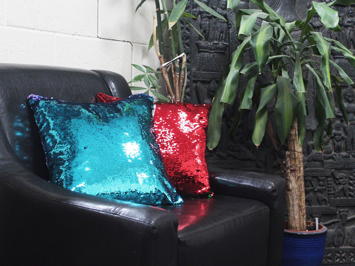 Mermaid Cushion Covers - Teal & Lavender