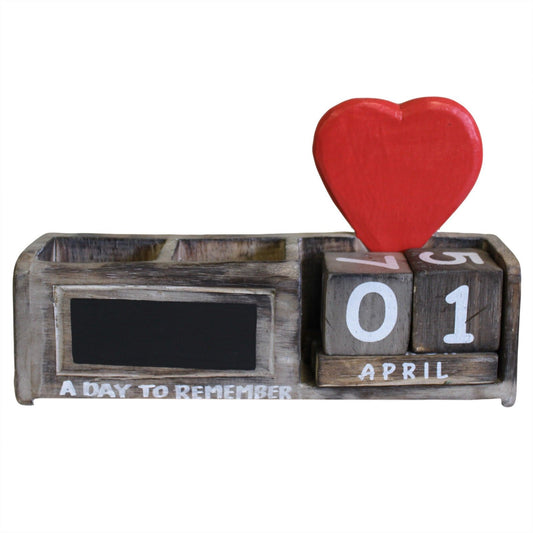 Day to Remember - Natural & Red Heart