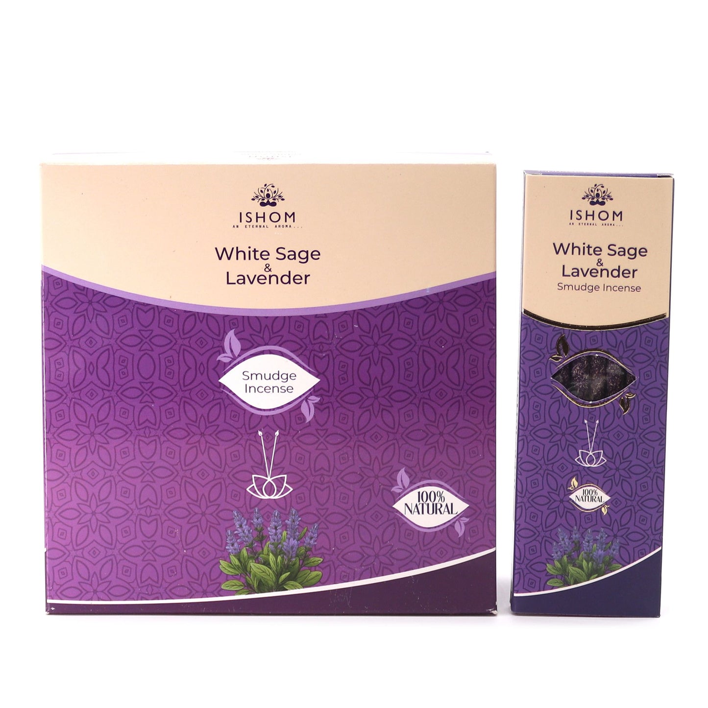 Ishom Smudge Incense - White Sage & Lavender
