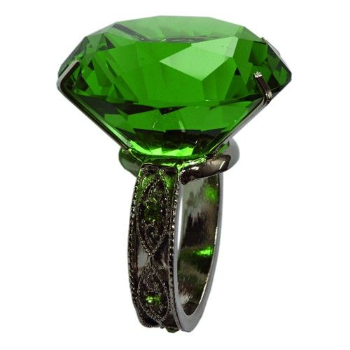 Crystal Napkin Ring - Green
