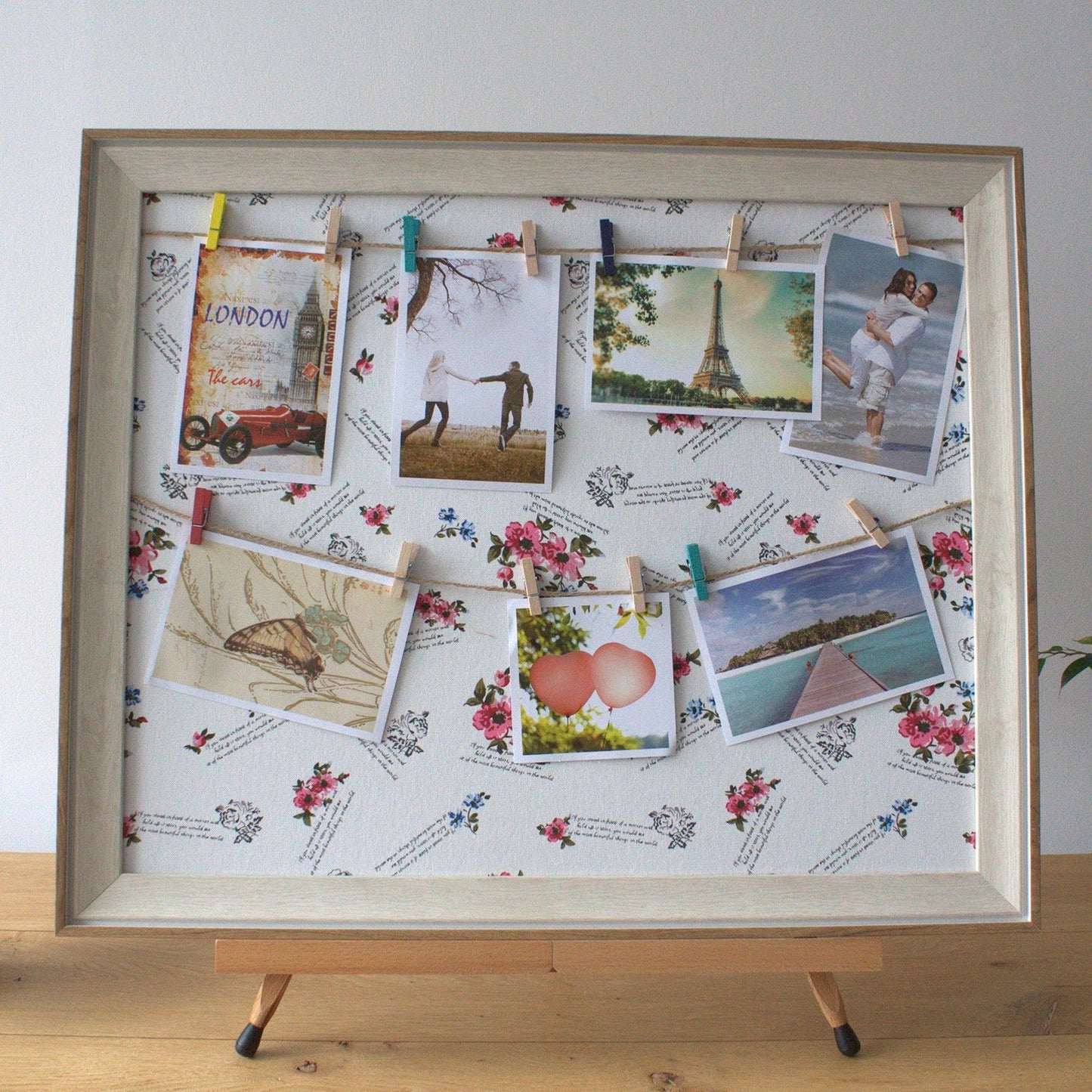 Lrg DIY Peg Photo Frames - Floral