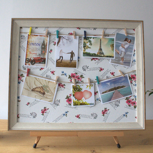 Lrg DIY Peg Photo Frames - Floral