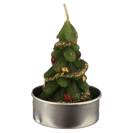 Tea Light Candle Set of 6 - Christmas Trees