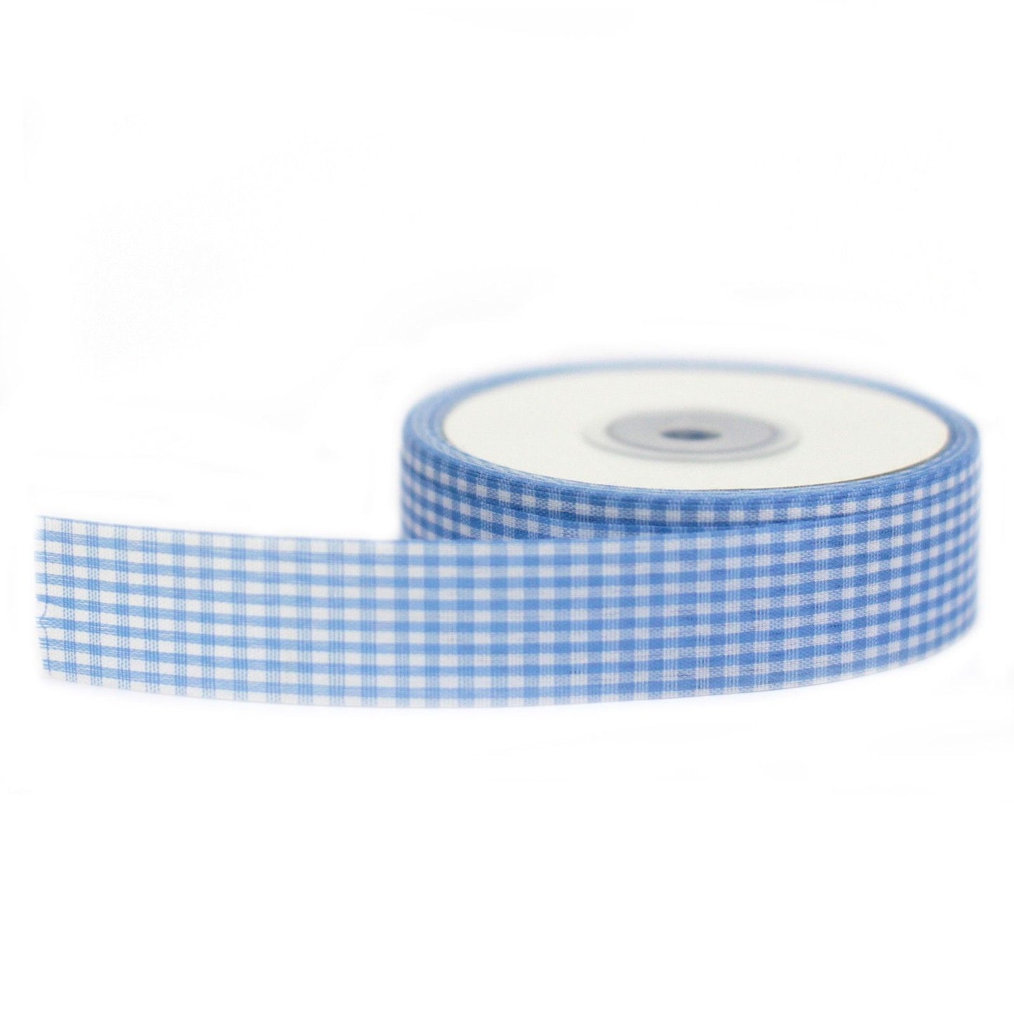 Budget Gingham Ribbon 25mm x 45m - Pink
