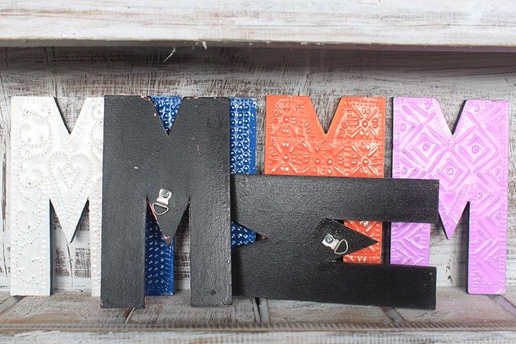 Letter "M" - Assorted Colours - 15cm
