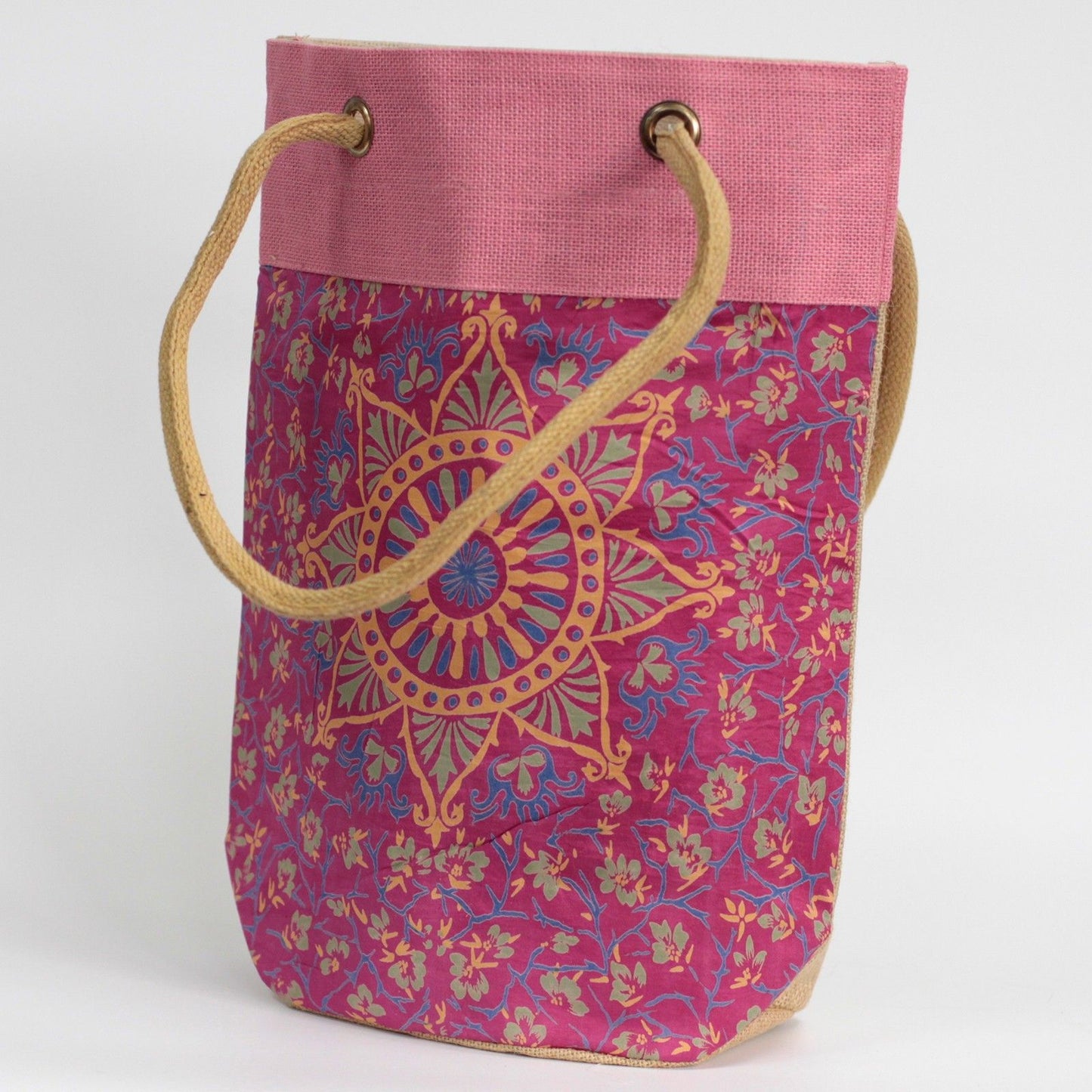 Barrel Shopping Bag 38x37cm Pink Alpana (asst)