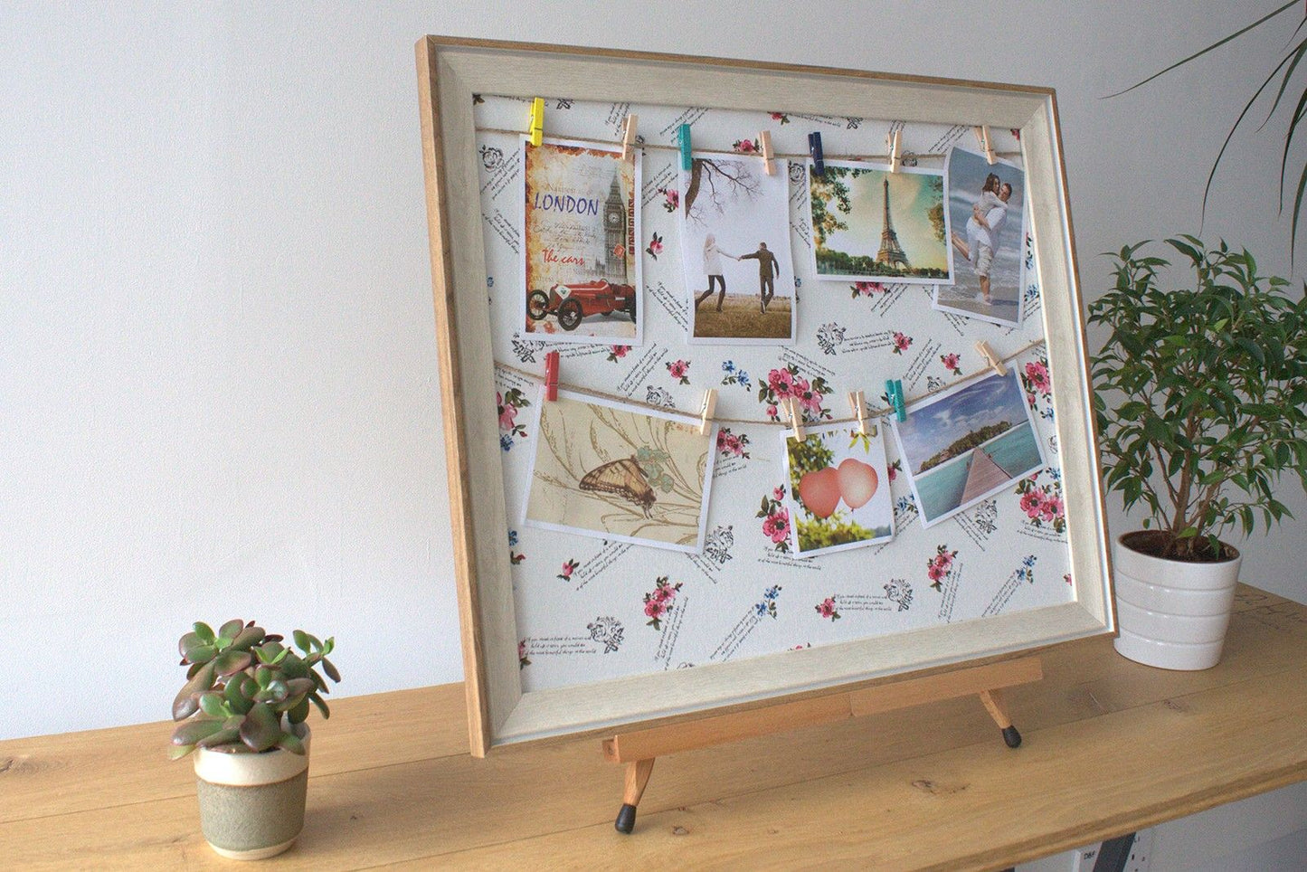 Lrg DIY Peg Photo Frames - Floral