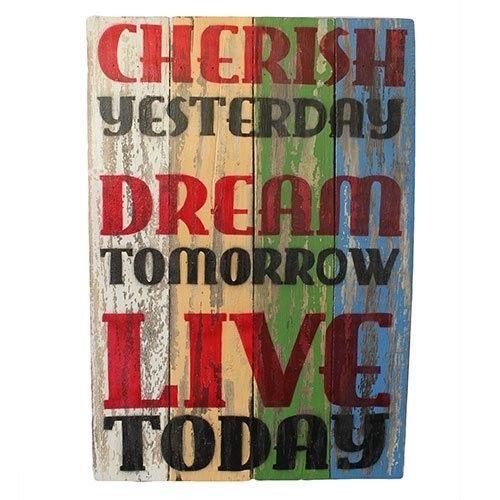 Rough Wooden Signs - Cherish Dream Live
