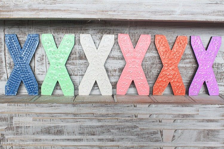 Letter "X" - Assorted Colours - 15cm