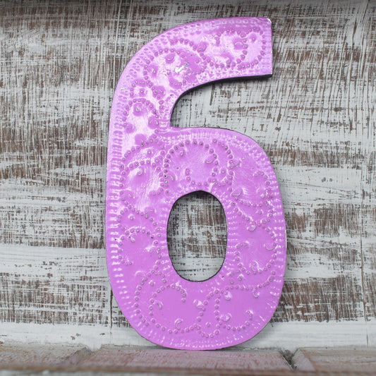 Number "6" - Assorted Colours - 15cm