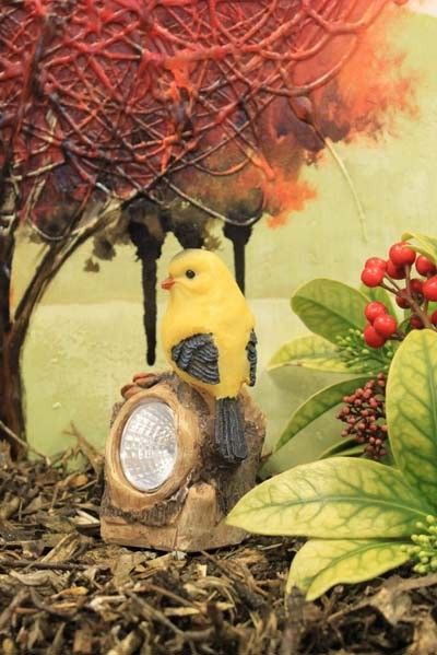 Gartenlichter & Bewegungsmelder hellgelber Vogel - Licht