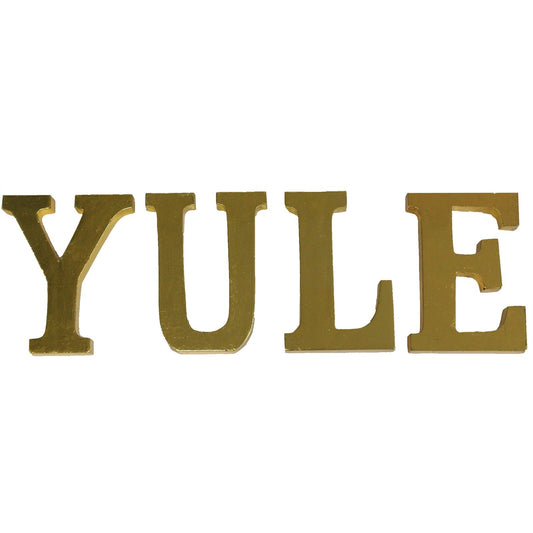 Shabby Chic Letters Gold  - YULE