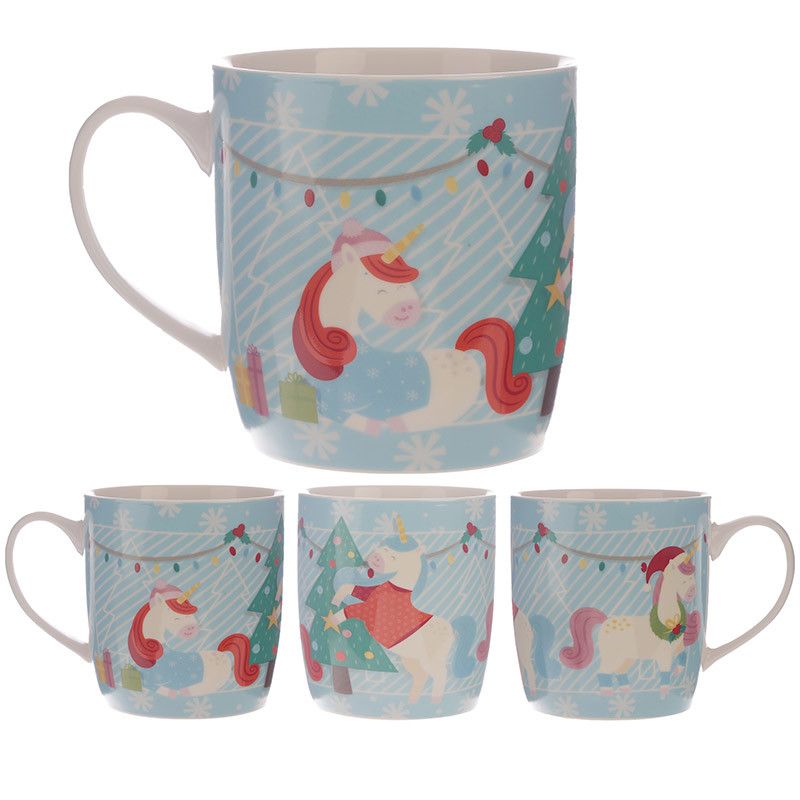 Christmas Unicorn New Bone China Mug