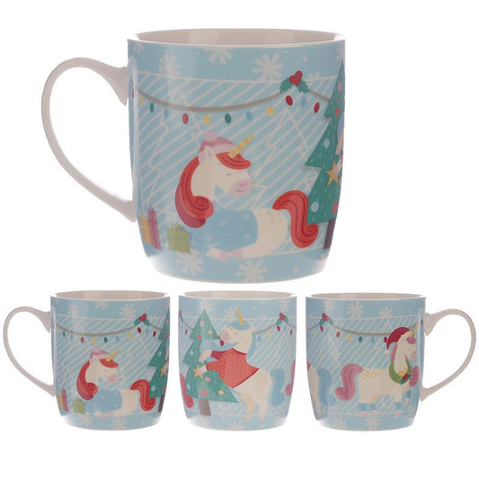 Christmas Unicorn New Bone China Mug