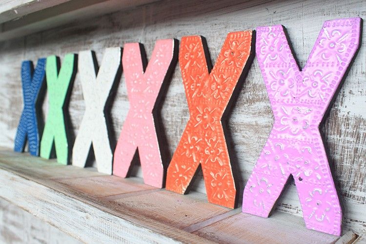 Letter "X" - Assorted Colours - 15cm
