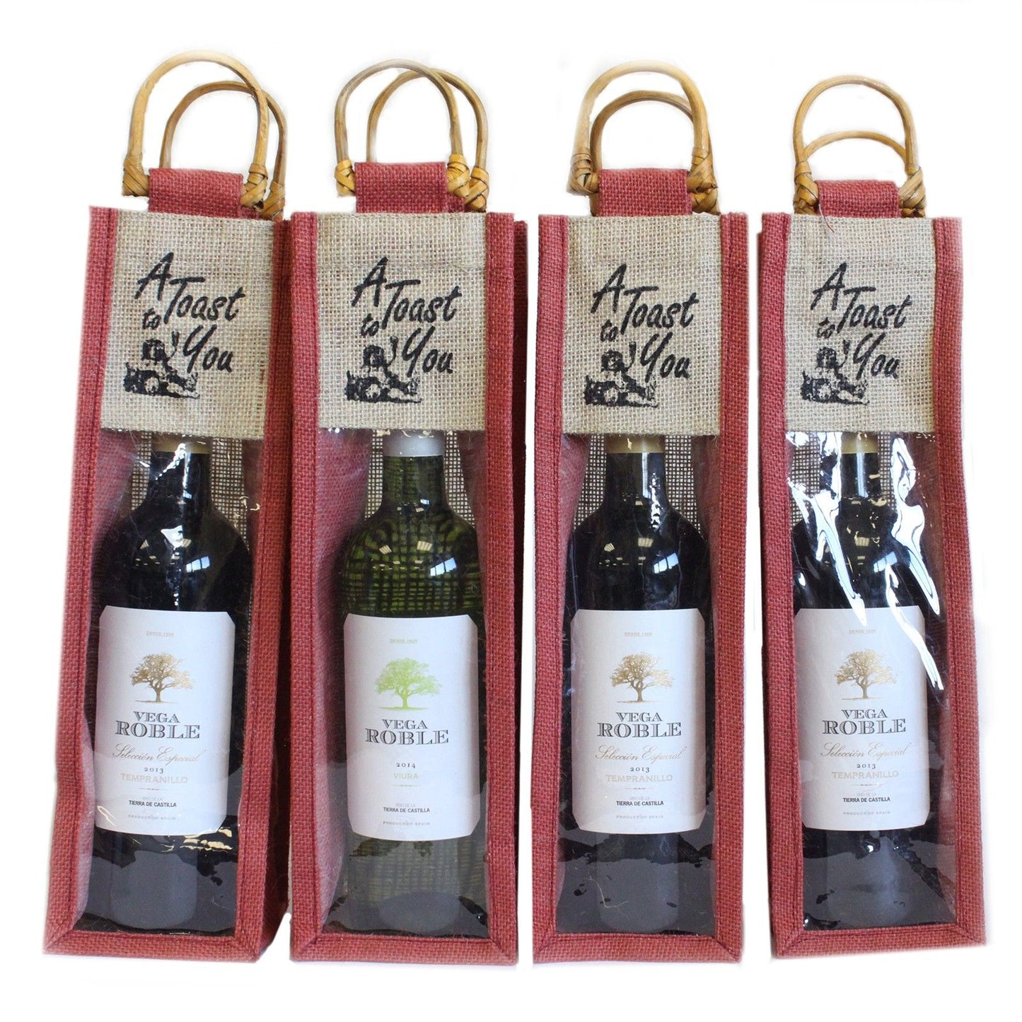 Cane Handle & PVC pannel - Burgundy - A Toast